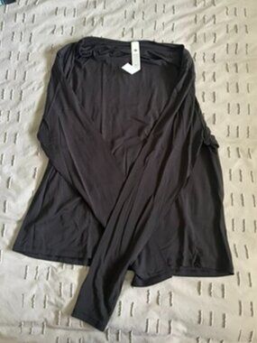 Lululemon Modal Silk Cowl Neck Long Sleeve | Black | Size L